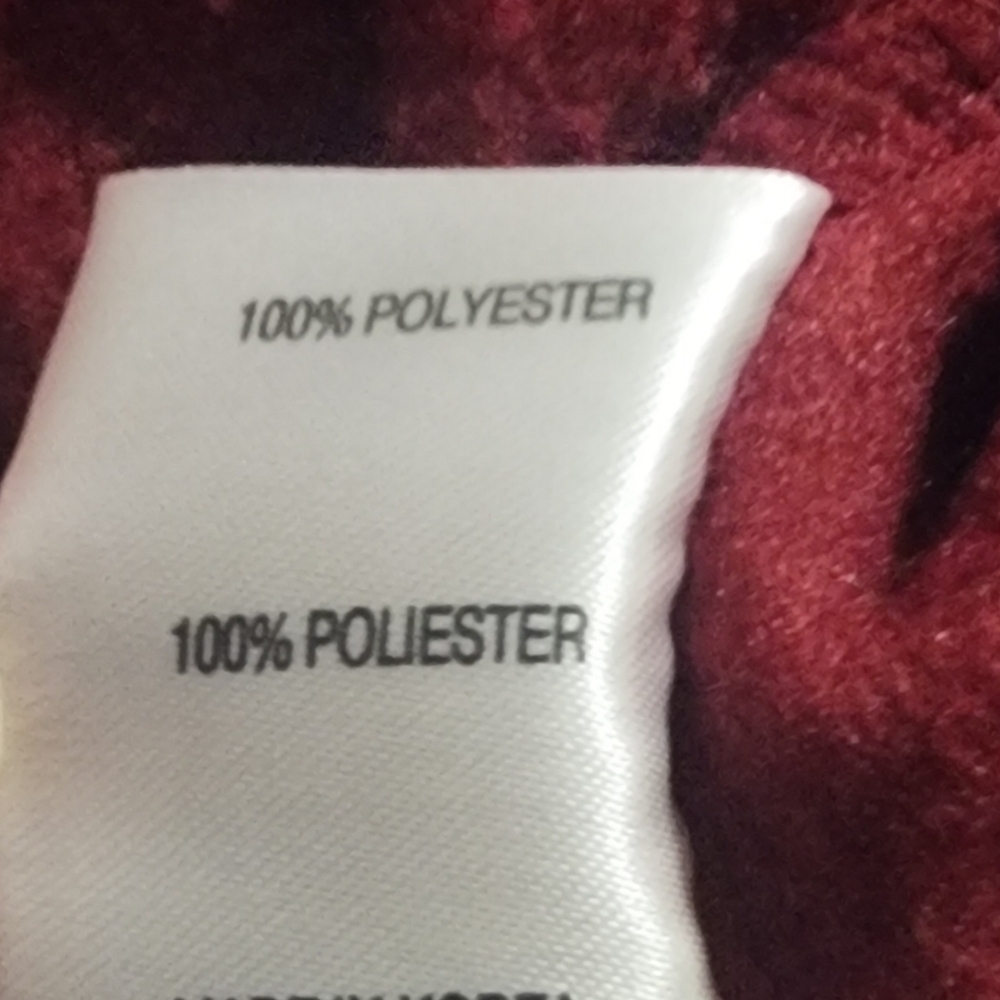 WEATHRPROOF Pullover 1/4 Zip Fleece Men's Burgundy Pocketed Jacket Sz. L - Picture 8 of 8